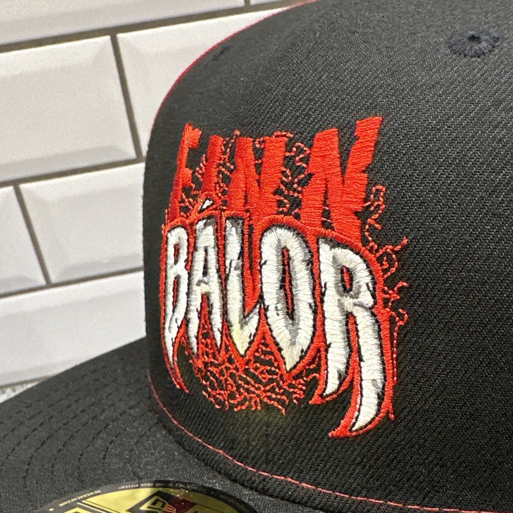 New Era WWE NXT "Finn Balor" The Demon‎ 59FIFTY Trucker Snapback Hat 7-1/8 RARE - Picture 9 of 11
